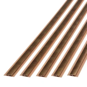Fasade 4′ PVC Antique Bronze Wall Panel Divider Trim – 5 Pack