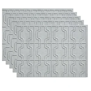 Fasade Chain 18″ x 24″ Cashmere Vinyl Backsplash Tile – 5 Pack