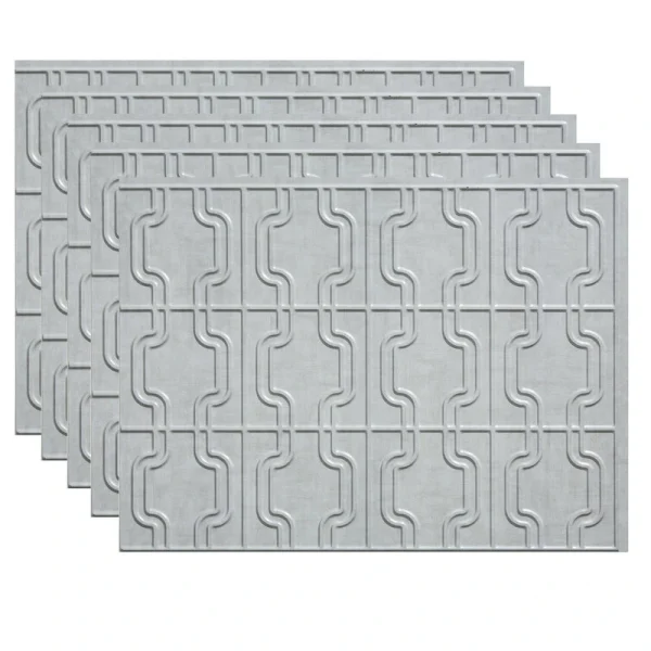 Fasade Chain 18″ x 24″ Cashmere Vinyl Backsplash Tile – 5 Pack