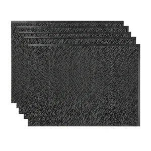 Fasade Hammered 18″ x 24″ Brushed Onyx Vinyl Backsplash Tile – 5 Pack