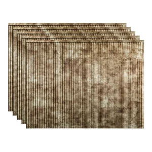 Fasade Rib 18″ x 24″ Bermuda Bronze Vinyl Backsplash Tile – 5 Pack