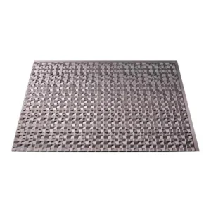 Fasade Terrain 18″ x 24″ Brushed Nickel Vinyl Backsplash Tile