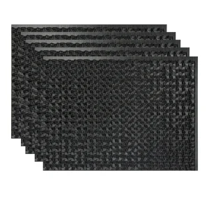 Fasade Terrain 18″ x 24″ Brushed Onyx Vinyl Backsplash Tile – 5 Pack