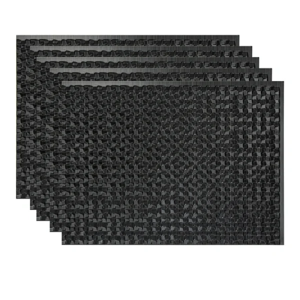 Fasade Terrain 18″ x 24″ Brushed Onyx Vinyl Backsplash Tile – 5 Pack