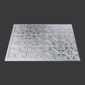 Fasade Traditional 1 – 18″ x 24″ Smoked Pewter Vinyl Backsplash Tile