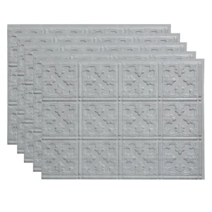 Fasade Traditional 10 18″ x 24″ Cashmere Vinyl Backsplash Tile – 5 Pack