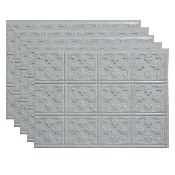 Fasade Traditional 10 18″ x 24″ Cashmere Vinyl Backsplash Tile – 5 Pack