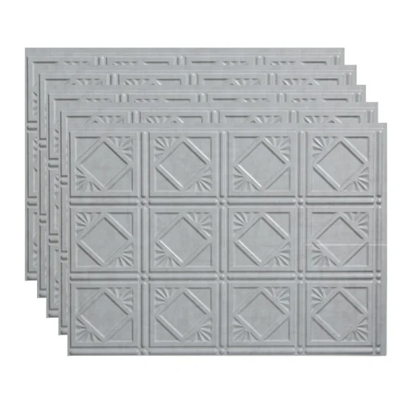 Fasade Traditional 4 18″ x 24″ Cashmere Vinyl Backsplash Tile – 5 Pack