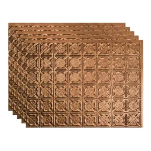 Fasade Traditional 6 18″ x 24″ Antique Bronze Vinyl Backsplash Tile – 5 Pack