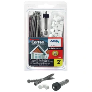 FastenMaster Cortex for AZEK Trim 2-in Gray Hidden Deck Fastener (75-Pack)