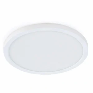 Feit Electric 10.5-Watt Integrated LED Flush Mount 7.5 in. White Round Dimmable Flat Panel Ceiling with Color Change 5CCT