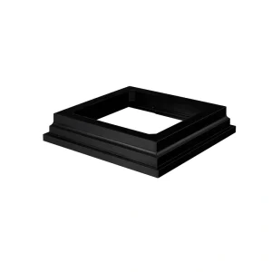 Fiberon 5-in x 5-in Obsidian PVC Deck Post Base Trim