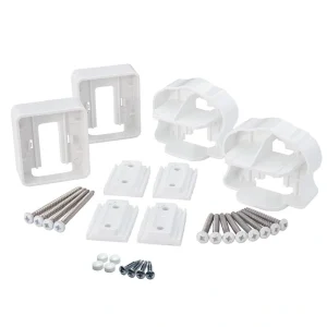 Fiberon 6-in x 4-in Composite Railing White PVC Line Connector (4-Pack) T726915956