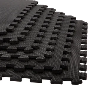 Fleming Supply 24-in W x 24-in L x 0.375-in T Interlocking Foam Gym Floor Tile (24-sq ft) (6-Pack)