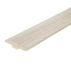 Flexco Alabaster 0.46-in T x 2-in W x 78-in L Solid Wood T-moulding