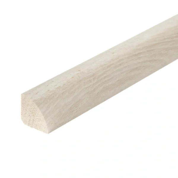 Flexco Alabaster 0.75-in T x 0.75-in W x 78-in L Solid Wood Quarter Round