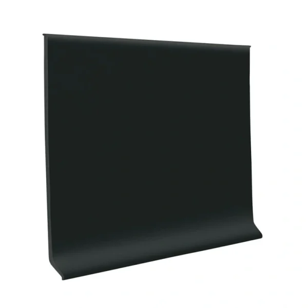 Flexco Black Dahlia 0.125-in T x 4-in W x 1440-in L Thermoplastic Rubber Wall Base