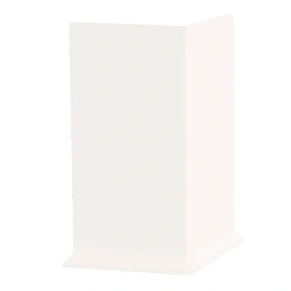 Flexco True White 0.125-in T x 6-in W x Vinyl Wall Base