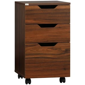Flynama Brown Wood Grain 3-Drawer 15.75-in File Cabinet