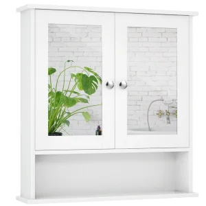 Forclover CH Medicine Cabinets 22-in x 23-in x 5-in White Bathroom Wall Cabinet T726923271