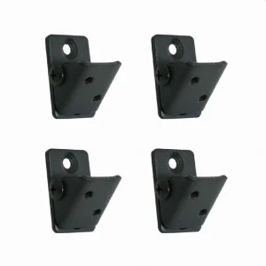 Fortress Building Products 3.15-in x 0.98-in Black Sand Steel Angle Adapter (4-Pack)