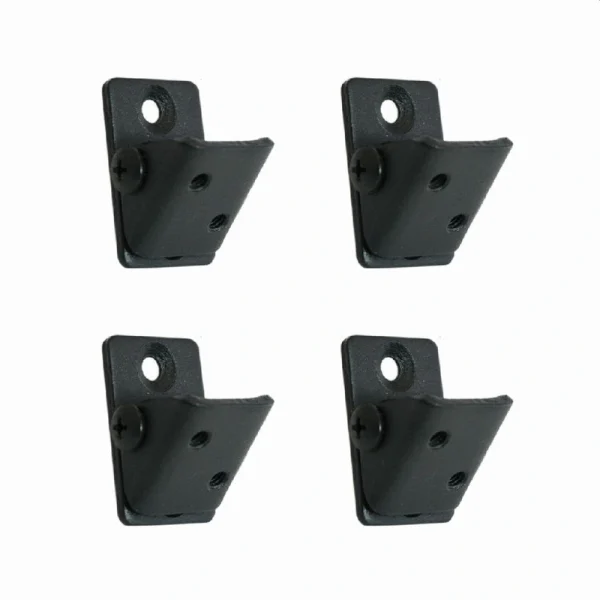 Fortress Building Products 3.15-in x 0.98-in Black Sand Steel Angle Adapter (4-Pack)