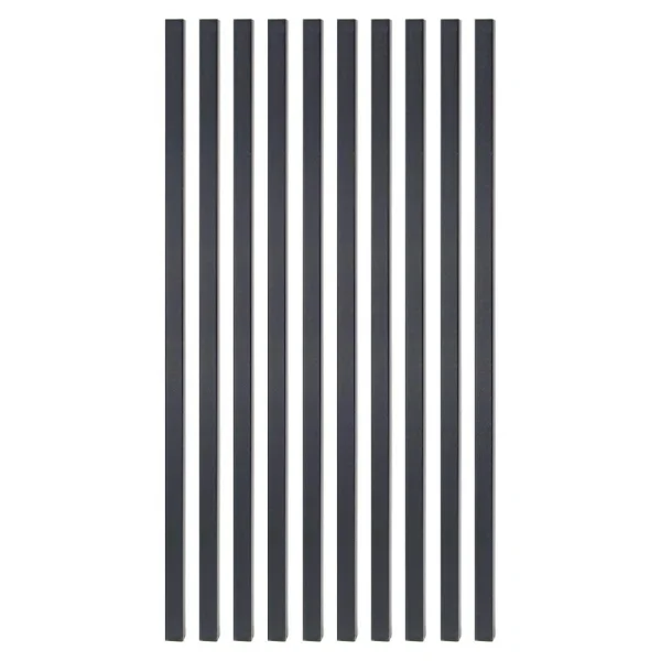 Fortress Building Products 3/4-in x 32-in Balusters Black Sand Metal Square Deck Baluster (10-Pack)