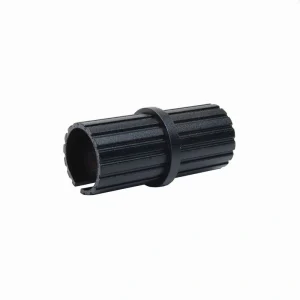 Fortress Building Products 3-in Black Plastic Rail Splice