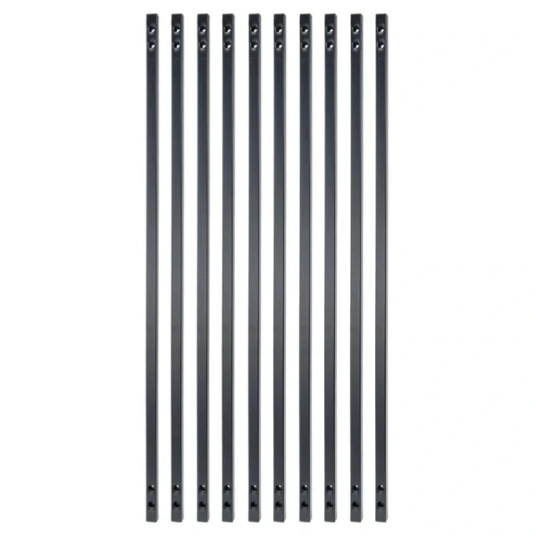 Fortress Building Products 5/8-in x 31-in Balusters Black Sand Metal Square Deck Baluster (10-Pack)