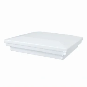 Fortress Building Products 6-in x 6-in Fortress Accents White Aluminum Deck Post Cap