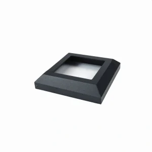 Fortress Building Products Black Sand Stainless Steel Deck Post Base Trim T726915593