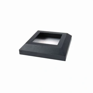 Fortress Building Products Black Sand Stainless Steel Deck Post Base Trim T726915630