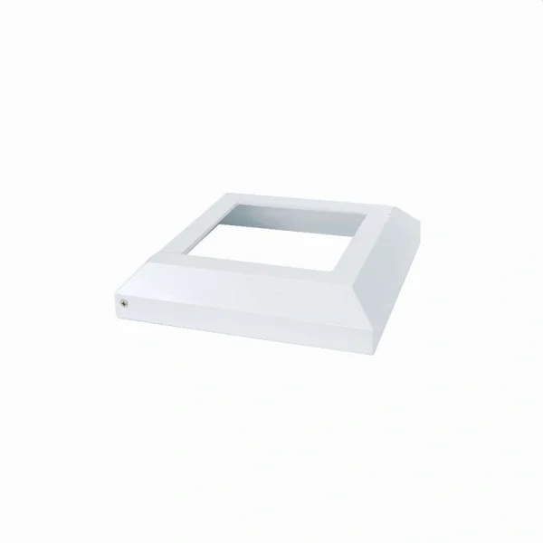 Fortress Building Products White Aluminum Deck Post Base Trim