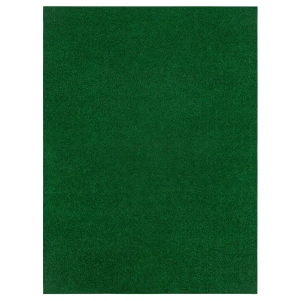 Foss Fairway Green 6 ft. x 8 ft. Green Artificial Grass Rug