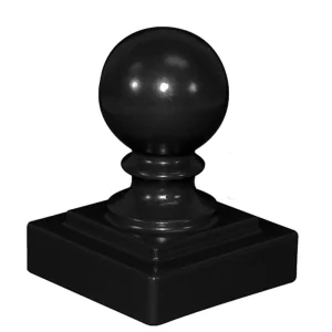 Freedom 2-in W x 2-in L Black Aluminum Fence Post Cap- Fits Common Post Measurement: 2-in x 2-in T726916131