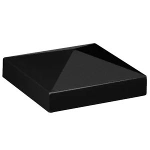 Freedom 2-in W x 2-in L Black Aluminum Fence Post Cap- Fits Common Post Measurement: 2-in x 2-in T726916217
