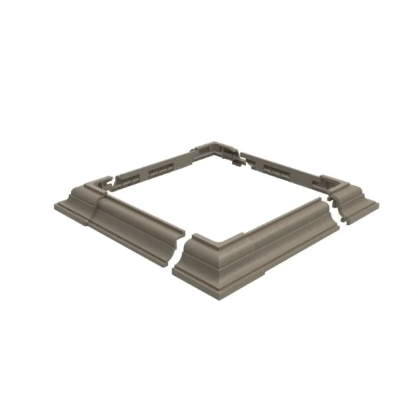 Freedom 3-1/2-in to 6-1/2-in Clay Vinyl Deck Post Base Trim