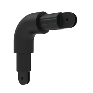 Freedom 4-in x 4.5-in Matte Black Aluminum Line Connector