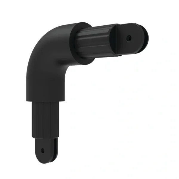 Freedom 4-in x 4.5-in Matte Black Aluminum Line Connector