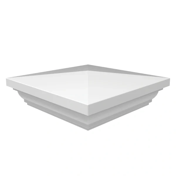 Freedom 4-in x 4-in Camden White Composite Deck Post Cap T726916229