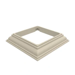 Freedom 4-in x 4-in Clay Vinyl Deck Post Base Trim
