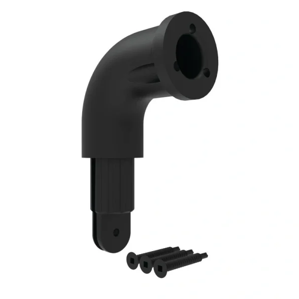Freedom 4-in x 4-in Matte Black Aluminum Post Connector