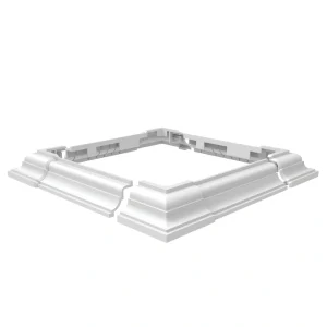 Freedom 4-in x 4-in White Composite Deck Post Base Trim T726916052