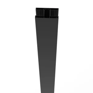 Freedom 5.26-in x 6.89-in x 6-ft Matte Black Aluminum Deck Post T726915039