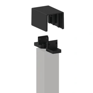 Freedom 5.31-in x 2.76-in Margate Matte Black Aluminum Line Connector (4-Pack)