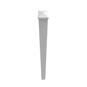 Freedom 5.5-in x 5.375-in x 5-ft White Aluminum Deck Post