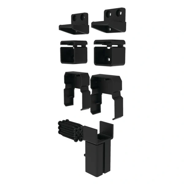 Freedom 6.438-in x 3.313-in VersaRail Matte Black Aluminum Line Connector