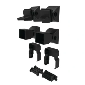 Freedom 6.438-in x 3.313-in VersaRail Matte Black Aluminum Stair Connector