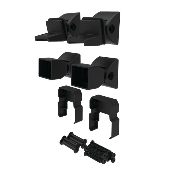 Freedom 6.438-in x 3.313-in VersaRail Matte Black Aluminum Stair Connector