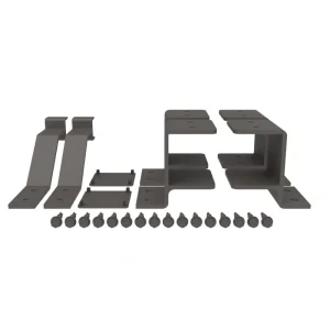 Freedom 6.438-in x 3.313-in VersaRail Matte Bronze Aluminum Fascia Mount Bracket